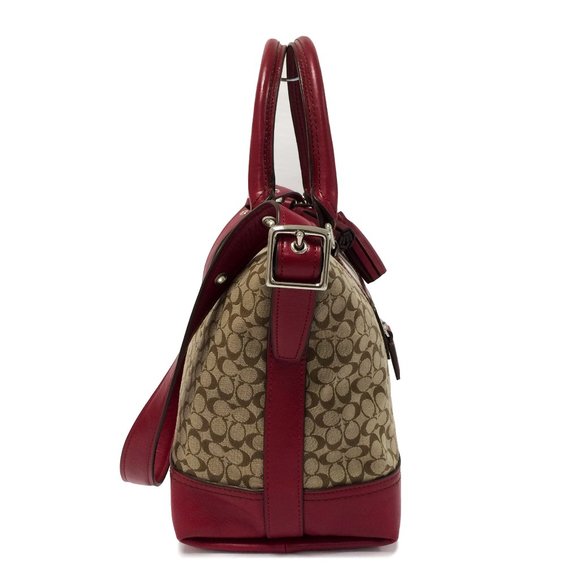 COACH 21154 Red Legacy Molly Satchel - Picture 2 of 11